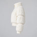 Goldbergh womens Furry Ski Jacket in White (Snow White) - side. AI-generated from manufacturer imagery.