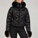 Goldbergh womens Harumi Ski Jacket in Black (Black) - model front. AI-generated from manufacturer imagery.