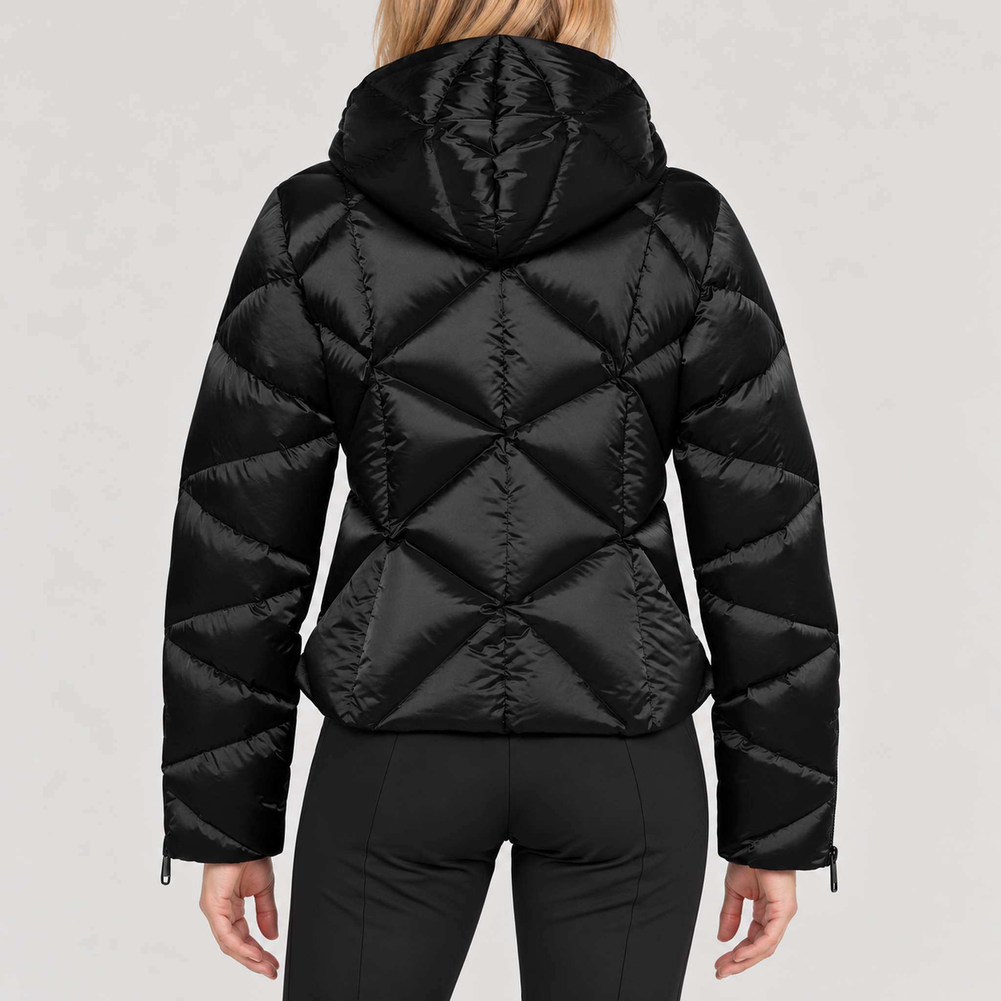 Goldbergh women's Harumi Ski Jacket in Black – model back view. AI-generated from manufacturer imagery.