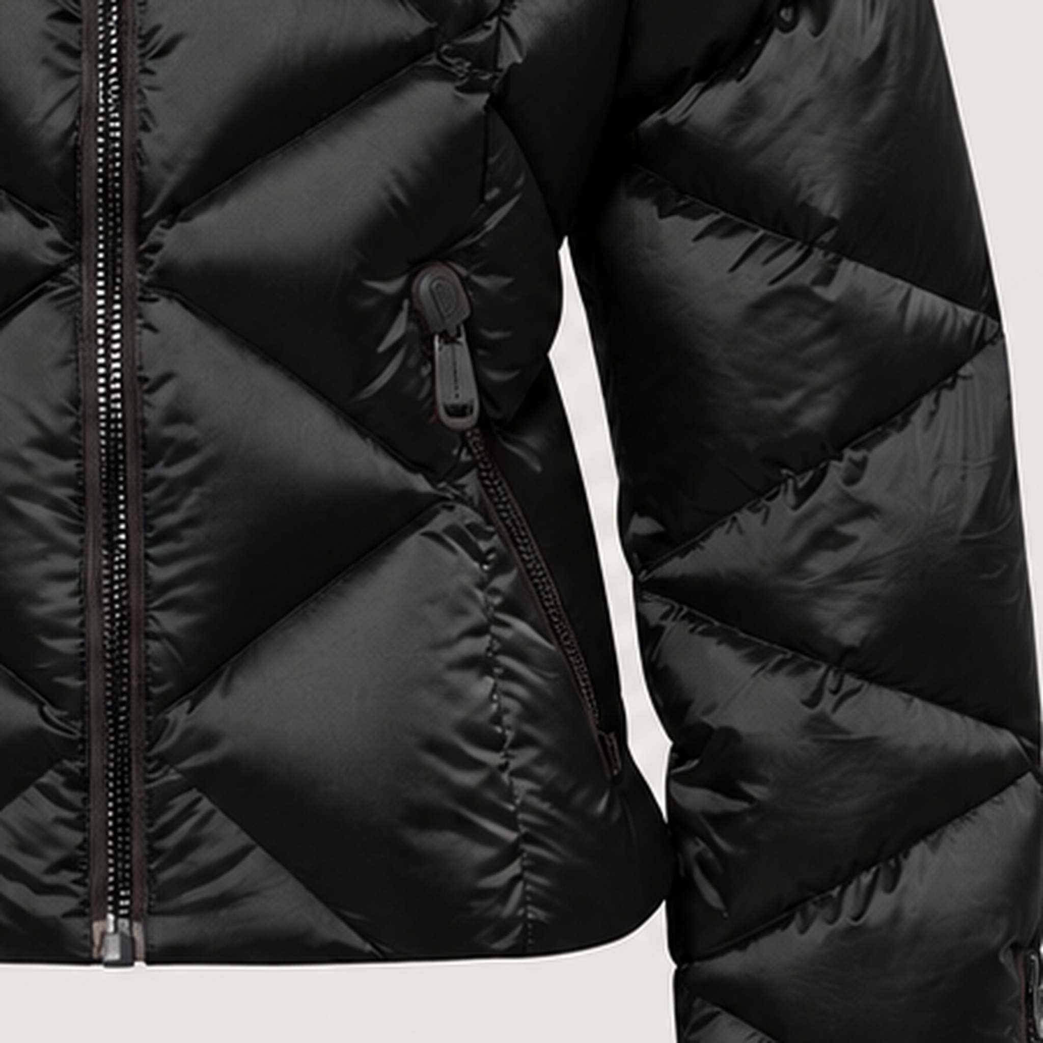 Goldbergh women's Harumi Ski Jacket in Black – hip pocket detail view. AI-generated from manufacturer imagery.