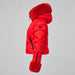 Goldbergh womens Harumi Ski Jacket in Flame Red (Flame) - side. AI-generated from manufacturer imagery.