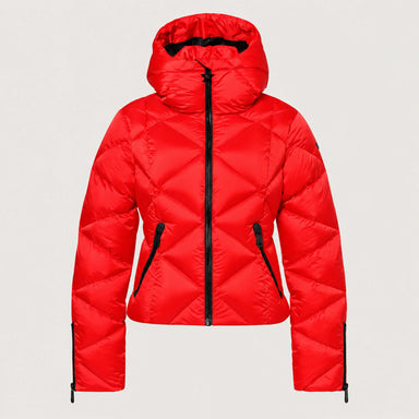 Goldbergh women's Harumi Ski Jacket in Flame Red – front view. AI-generated from manufacturer imagery.