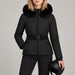 Goldbergh womens Hida Ski Jacket in Black - model front. AI-generated from manufacturer imagery.