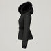 Goldbergh womens Hida Ski Jacket in Black - side. AI-generated from manufacturer imagery.
