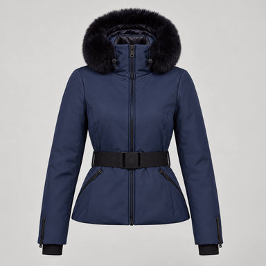 Goldbergh women's Hida Ski Jacket in French Blue – front view. AI-generated from manufacturer imagery.