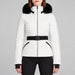 Goldbergh womens Hida Ski Jacket in White (Snow White) - model front. AI-generated from manufacturer imagery.