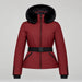 Goldbergh womens Hida Ski Jacket in Vino Rosso (Vino Rosso) - front. AI-generated from manufacturer imagery.