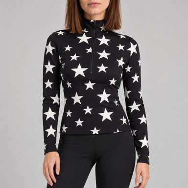 Goldbergh womens Hikari Pully in Black (Black) - model front. AI-generated from manufacturer imagery.