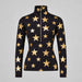 Goldbergh womens Hikari Pully in Black/Gold (Black/Gold) - front. AI-generated from manufacturer imagery.