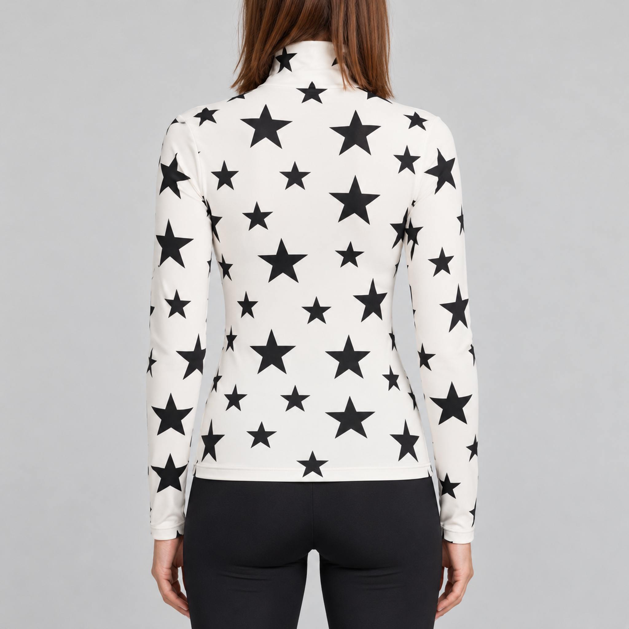 Goldbergh Hikari Pully in White - model back. AI-generated from manufacturer imagery.