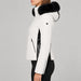 Goldbergh womens Kibo Ski Jacket (Snow White) - model side. AI-generated from manufacturer imagery.