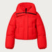 Goldbergh womens Koi Ski Jacket in Flame Red (Flame) - front. AI-generated from manufacturer imagery.