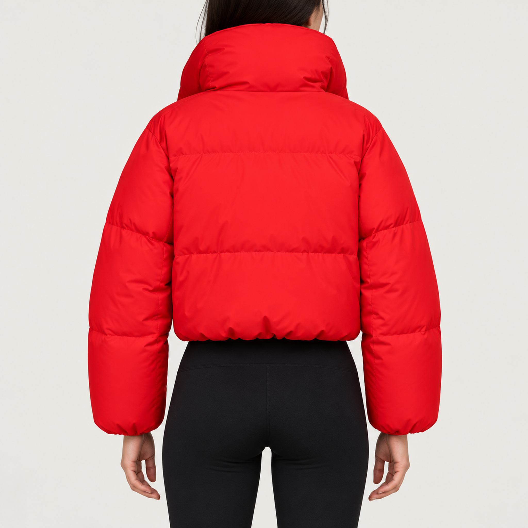 Goldbergh womens Koi Ski Jacket in Flame Red (Flame) - model back. AI-generated from manufacturer imagery.