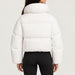 Goldbergh womens Koi Ski Jacket in White (Snow White) - model back. AI-generated from manufacturer imagery.