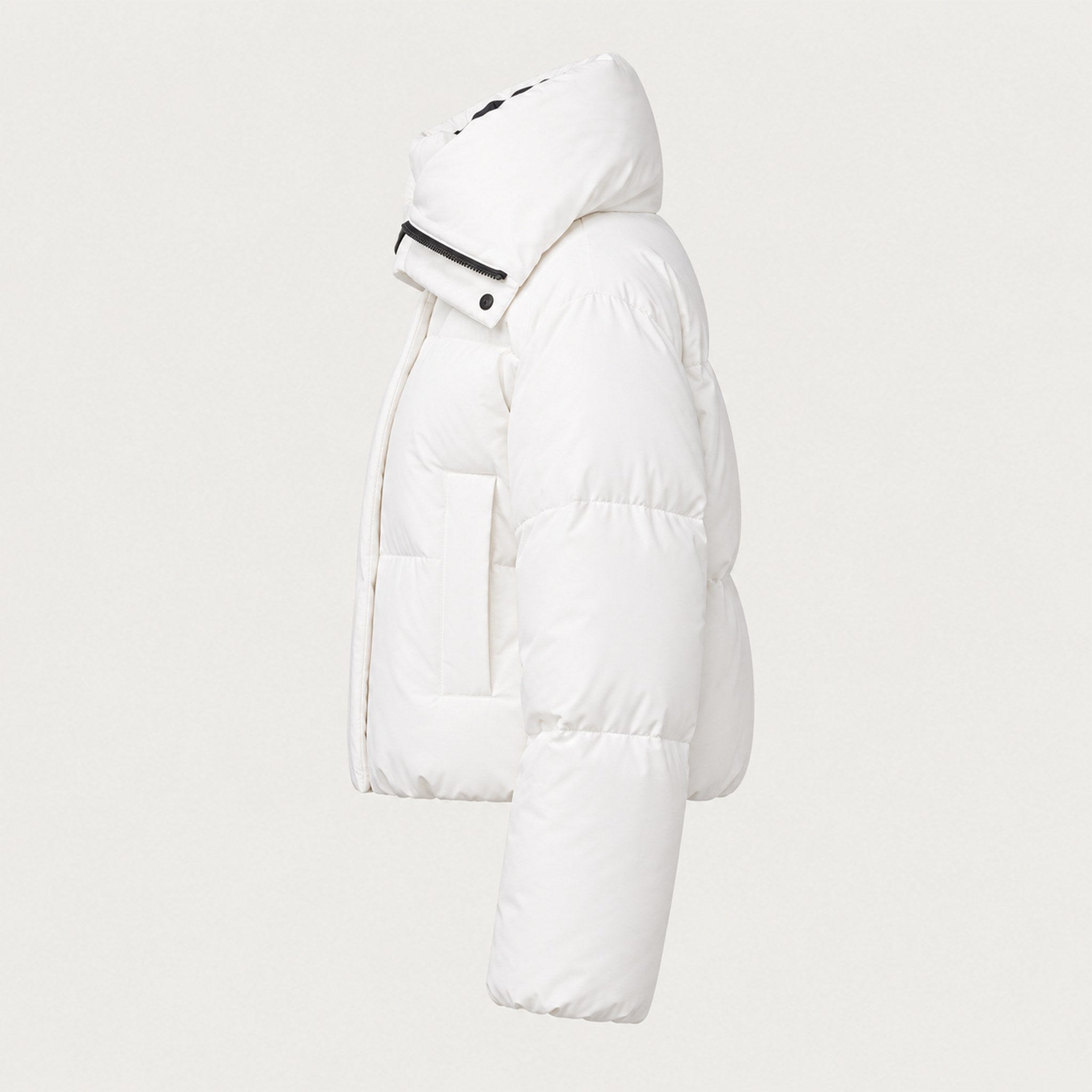 Goldbergh womens Koi Ski Jacket in White (Snow White) - side. AI-generated from manufacturer imagery.