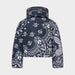 Goldbergh womens Kyoko Ski Jacket (Bandana Paisley Blue) - back. AI-generated from manufacturer imagery.