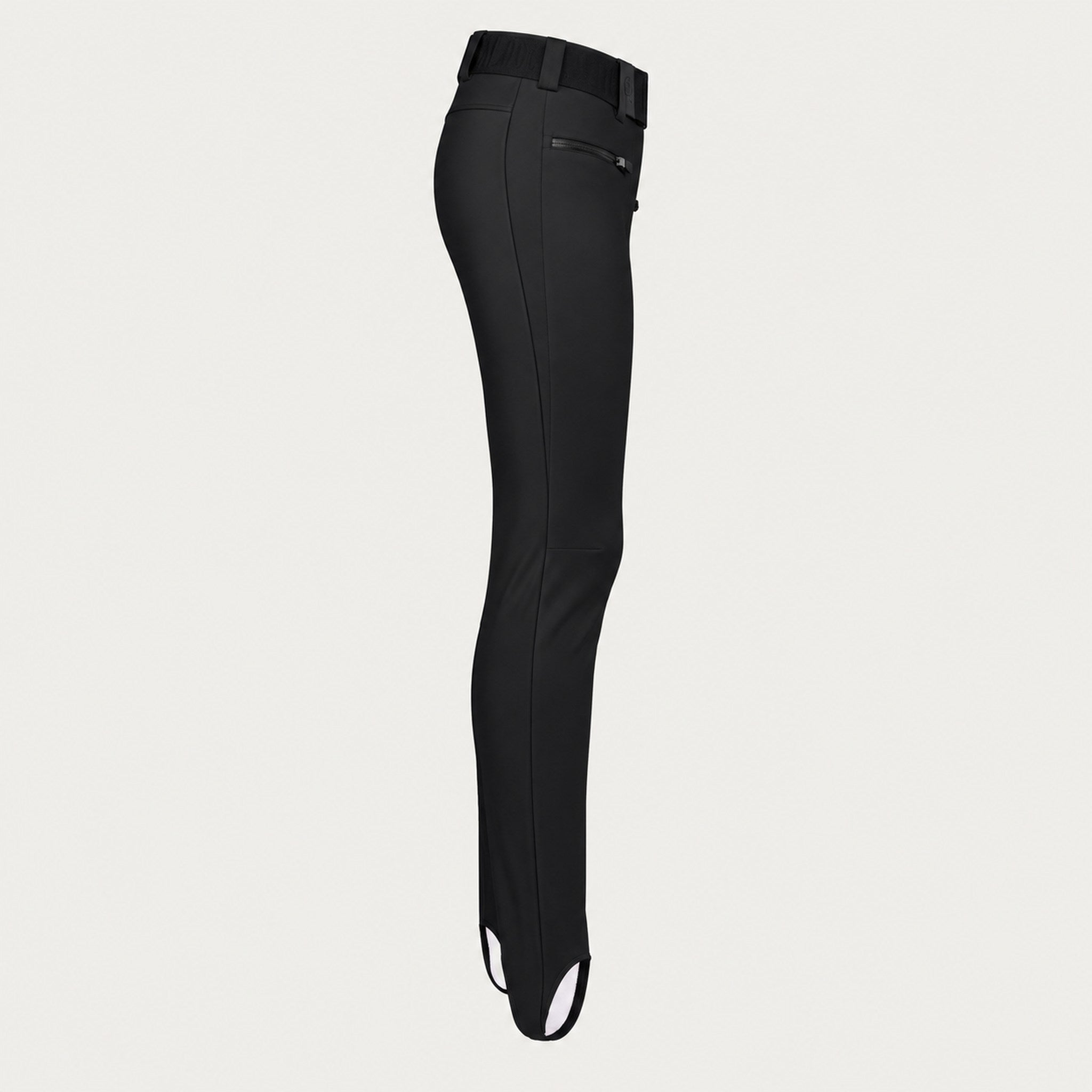 Goldbergh womens Paris Ski Pants in Black (Black) - side. AI-generated from manufacturer imagery.