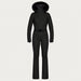 Goldbergh womens Parry Longer Length Ski Suit in Black (Black) - front. AI-generated from manufacturer imagery.