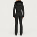 Goldbergh womens Parry Longer Length Ski Suit in Black (Black) - model back. AI-generated from manufacturer imagery.