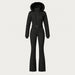 Goldbergh womens Parry Ski Suit in Black (Black) - front. AI-generated from manufacturer imagery.