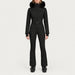 Goldbergh womens Parry Ski Suit in Black (Black) - model front. AI-generated from manufacturer imagery.