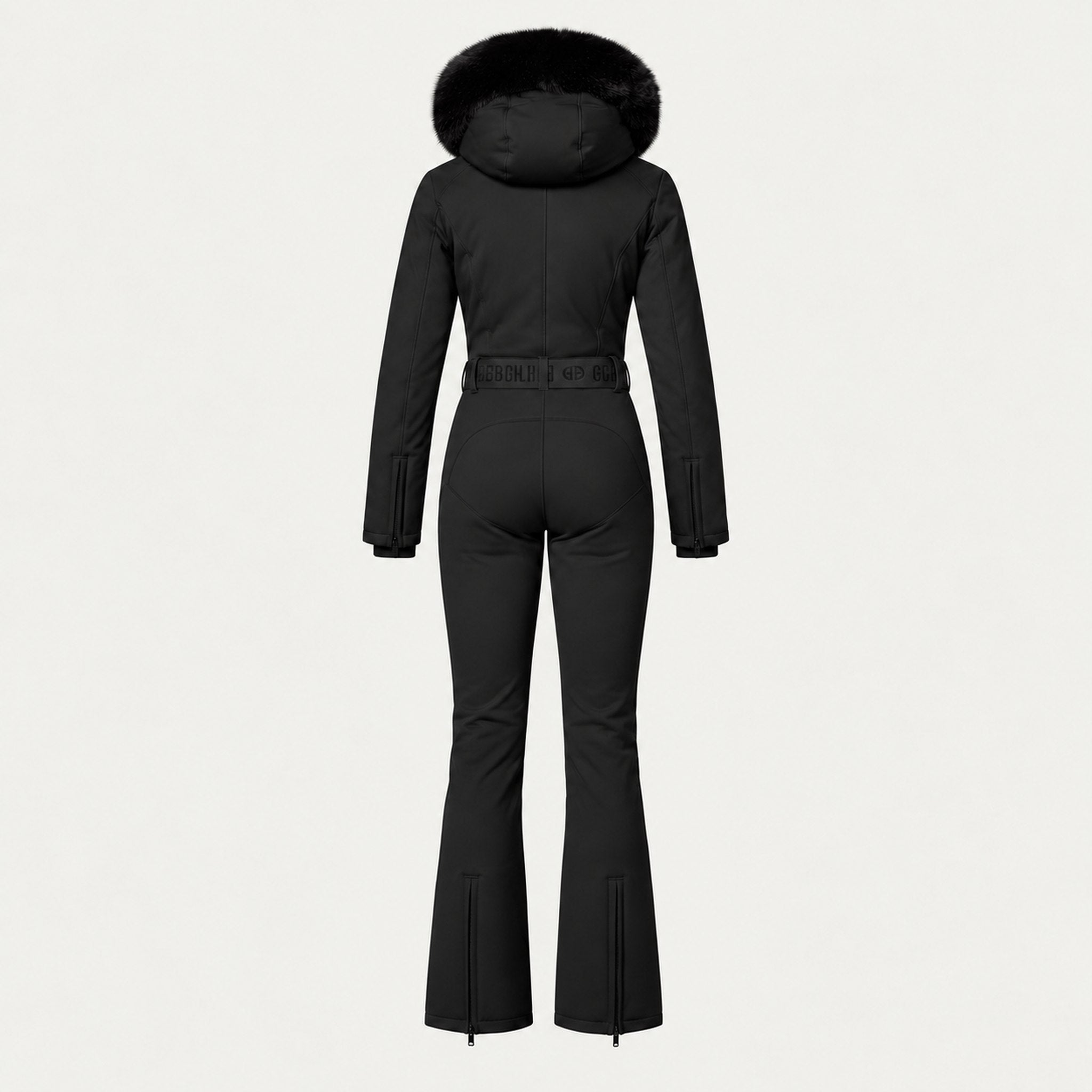 Goldbergh womens Parry Ski Suit in Black (Black) - back. AI-generated from manufacturer imagery.