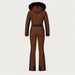 Goldbergh womens Parry Ski Suit in Deep Mocha (Deep Mocha) - back. AI-generated from manufacturer imagery.