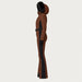 Goldbergh womens Parry Ski Suit in Deep Mocha (Deep Mocha) - side. AI-generated from manufacturer imagery.