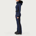 Goldbergh womens Parry Ski Suit in French Blue (French Blue) - model side. AI-generated from manufacturer imagery.