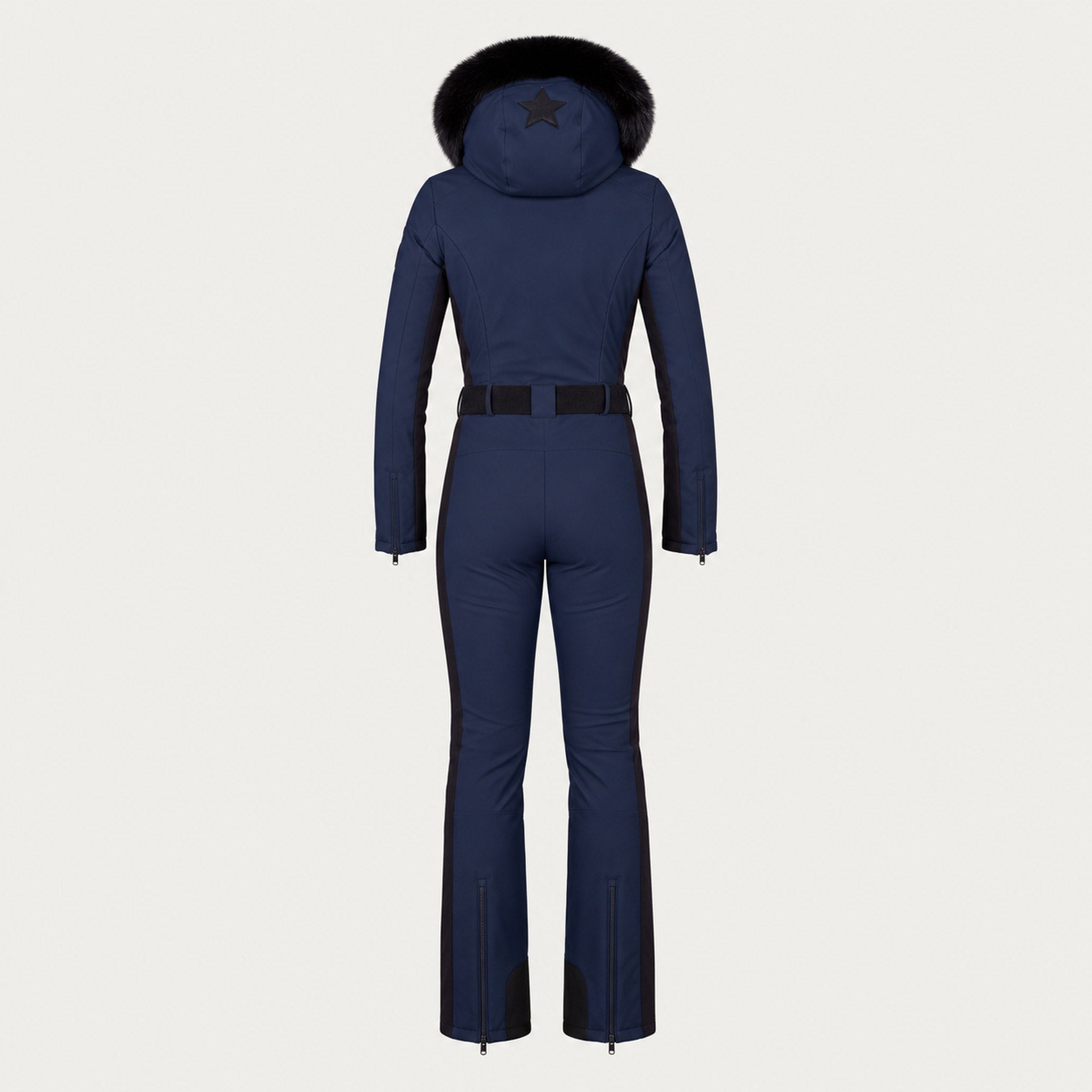 Goldbergh womens Parry Ski Suit in French Blue (French Blue) - back. AI-generated from manufacturer imagery.