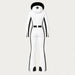 Goldbergh womens Parry Ski Suit in White (Snow White) - back. AI-generated from manufacturer imagery.