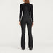 Goldbergh womens Phoebe Salopettes in Black (Black) - model back. AI-generated from manufacturer imagery.