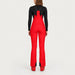 Goldbergh womens Phoebe Salopettes in Flame Red (Flame) - model back. AI-generated from manufacturer imagery.