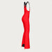 Goldbergh womens Phoebe Salopettes in Flame Red (Flame) - side. AI-generated from manufacturer imagery.