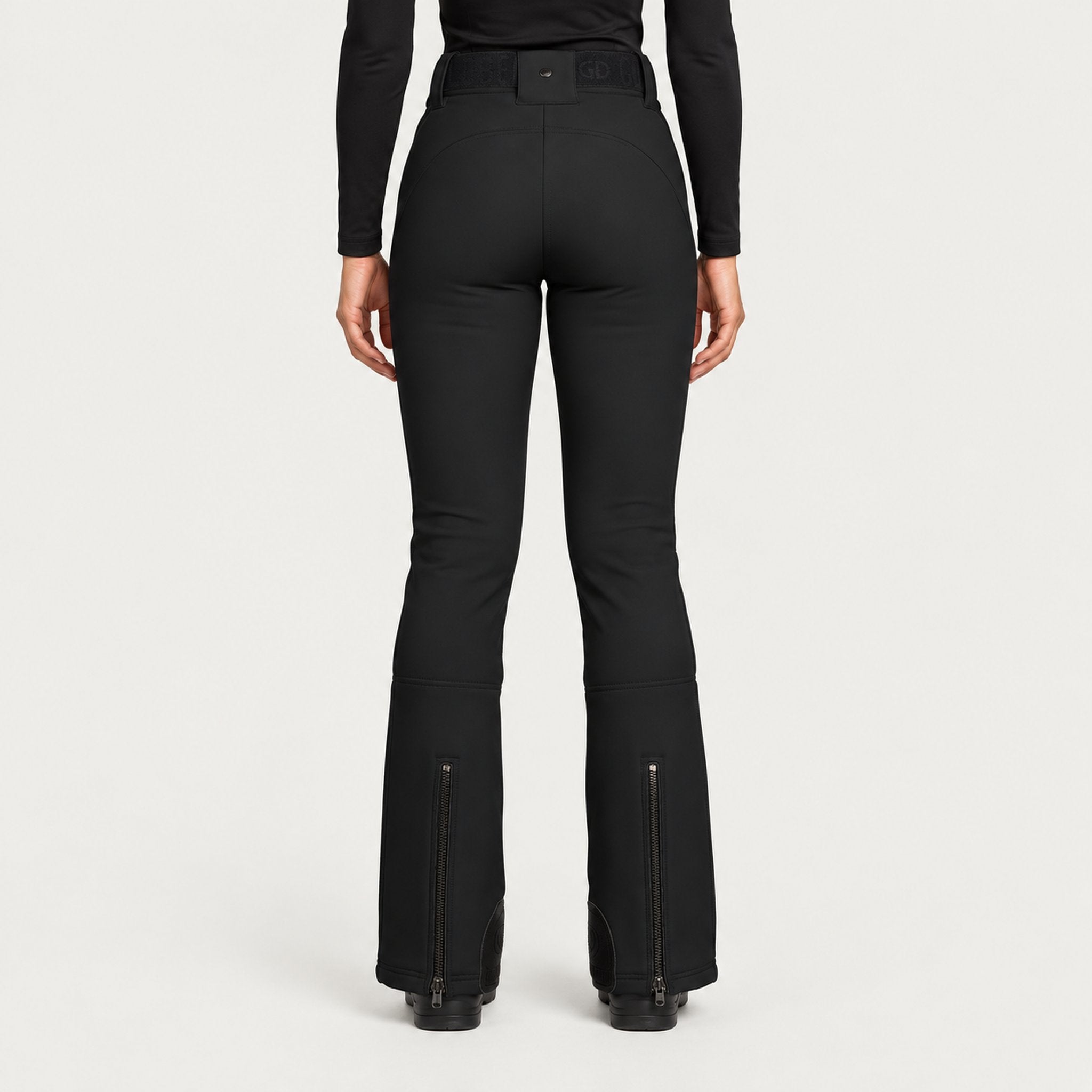 Goldbergh womens Pippa Longer Length Ski Pants in Black (Black) - model back. AI-generated from manufacturer imagery.