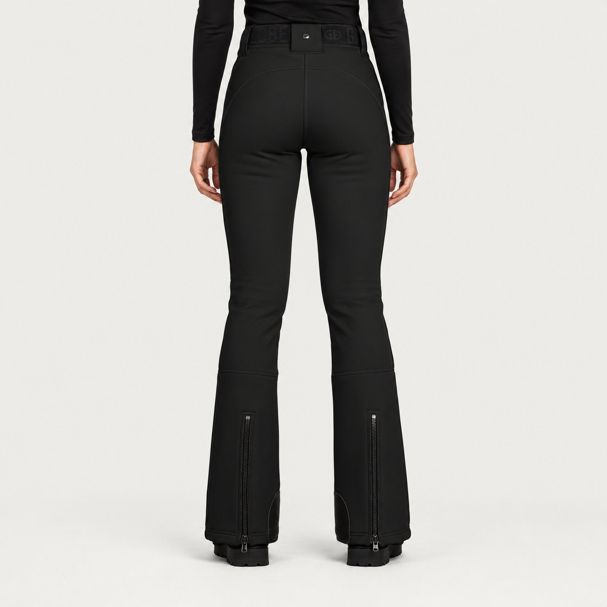 Goldbergh womens Pippa Ski Pants in Black (Black) - model back. AI-generated from manufacturer imagery.