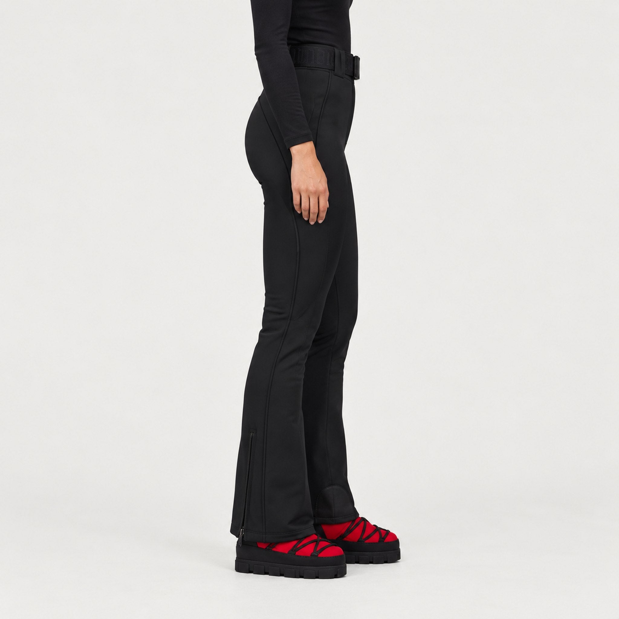 Goldbergh womens Pippa Ski Pants in Black (Black) - model side. AI-generated from manufacturer imagery.