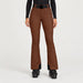 Goldbergh womens Pippa Ski Pants in Deep Mocha (Deep Mocha) - model front. AI-generated from manufacturer imagery.