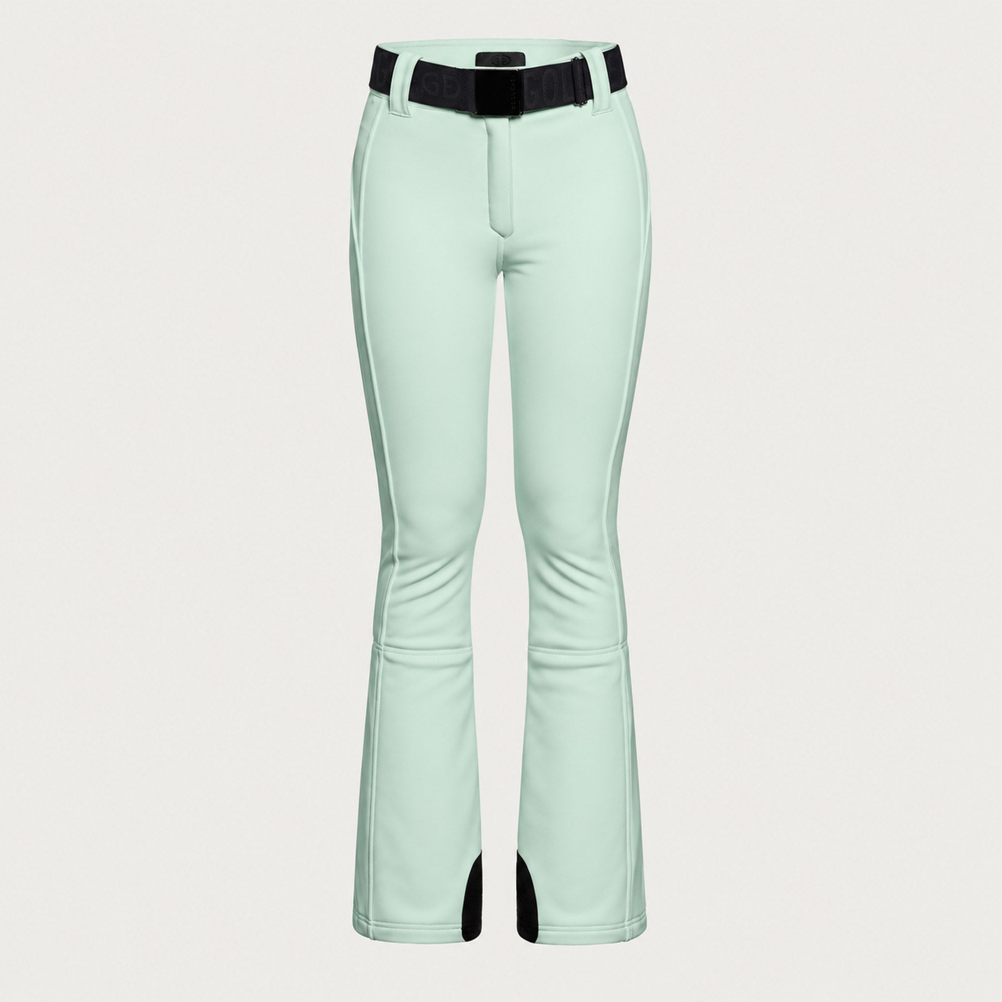 Goldbergh womens Pippa Ski Pants in Matcha Mint (Matcha Mint) - front. AI-generated from manufacturer imagery.