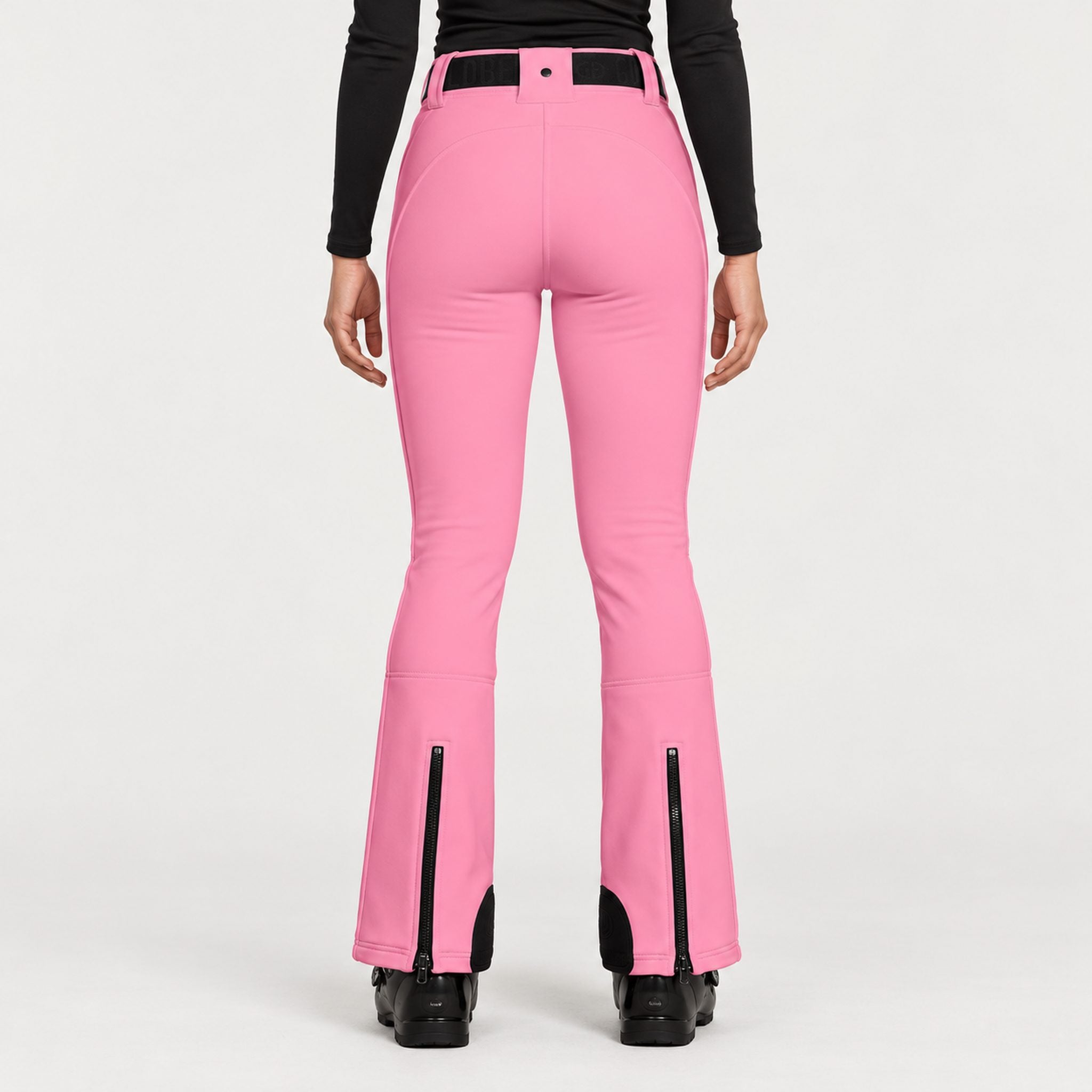 Goldbergh womens Pippa Ski Pants in Pink Cosmos (Pink Cosmos) - model back. AI-generated from manufacturer imagery.