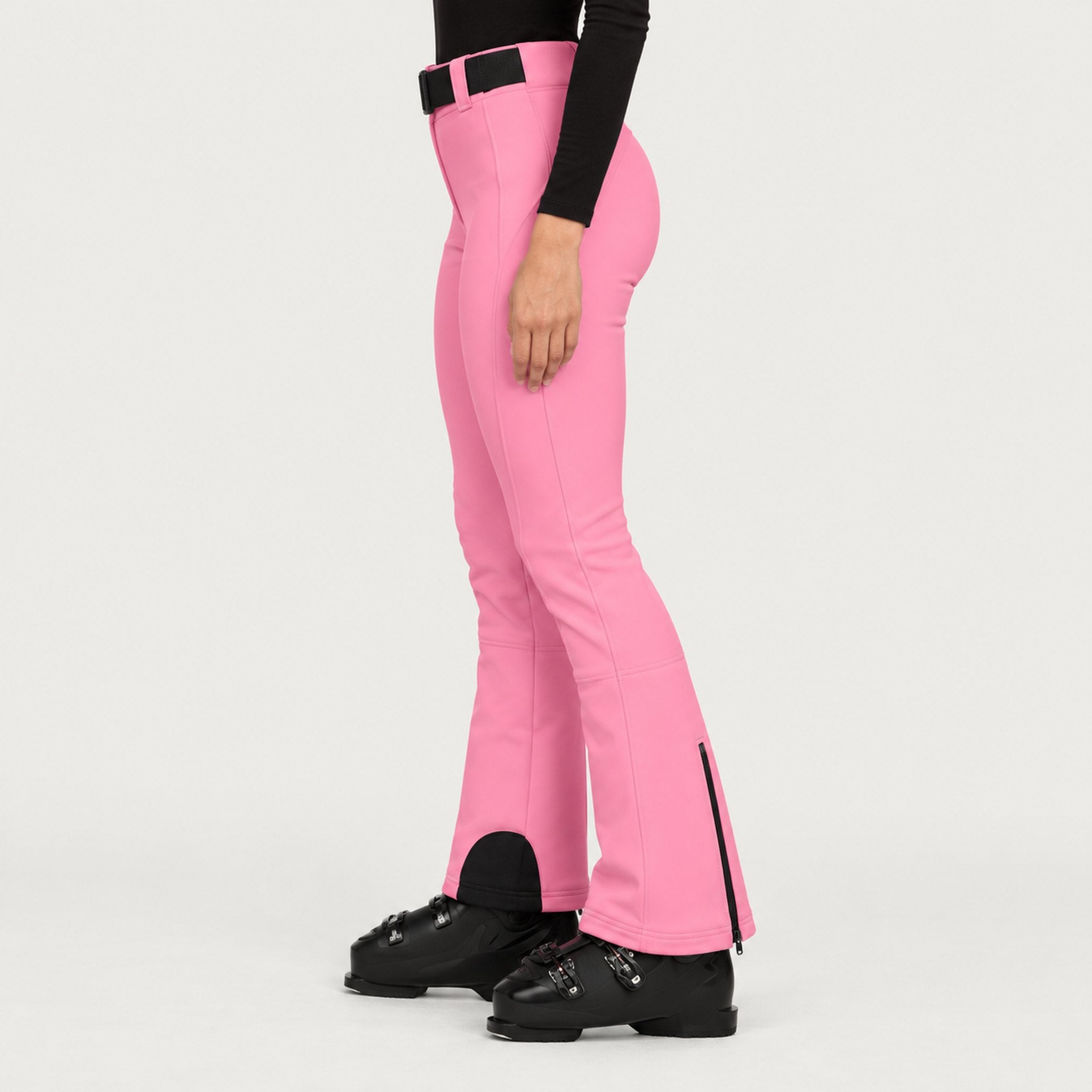 Goldbergh womens Pippa Ski Pants in Pink Cosmos (Pink Cosmos) - model side. AI-generated from manufacturer imagery.
