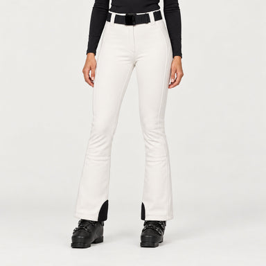 Goldbergh womens Pippa Ski Pants in White (Snow White) - model front. AI-generated from manufacturer imagery.