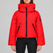 Goldbergh Porter Ski Jacket in Flame Red in Flame — model front. AI-generated from manufacturer reference photographs.