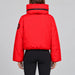 Goldbergh Porter Ski Jacket in Flame Red in Flame — model back. AI-generated from manufacturer reference photographs.