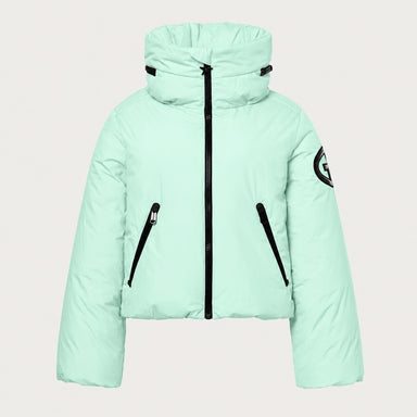 Goldbergh women's Porter Ski Jacket in Matcha Mint – front view. AI-generated from manufacturer imagery.