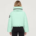 Goldbergh womens Porter Ski Jacket in Matcha Mint (Matcha Mint) - model back. AI-generated from manufacturer imagery.