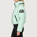 Goldbergh womens Porter Ski Jacket in Matcha Mint (Matcha Mint) - model side. AI-generated from manufacturer imagery.