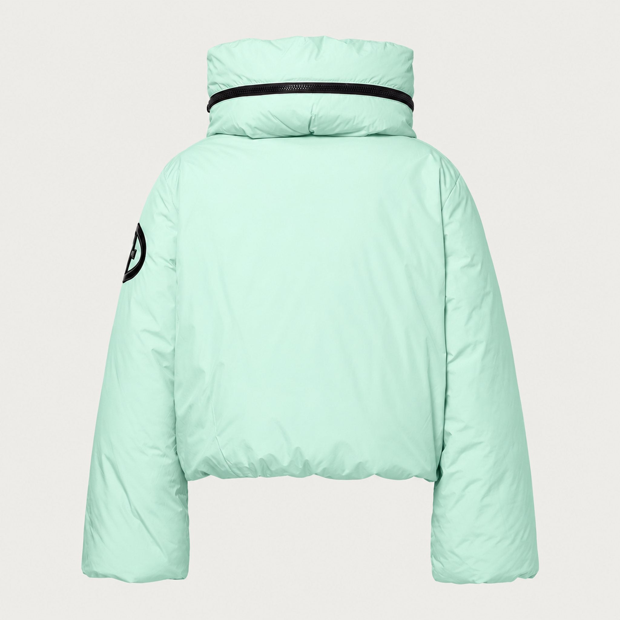 Goldbergh women's Porter Ski Jacket in Matcha Mint – back view. AI-generated from manufacturer imagery.