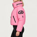 Goldbergh womens Porter Ski Jacket in Pink Cosmos (Pink Cosmos) - model side. AI-generated from manufacturer imagery.
