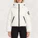 Goldbergh womens Porter Ski Jacket in White (Snow White) - model front. AI-generated from manufacturer imagery.